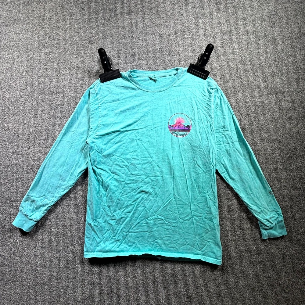 Blue 84 Seattle Washington T-Shirt Mens Medium Blue Long Sleeve PNW Graphic